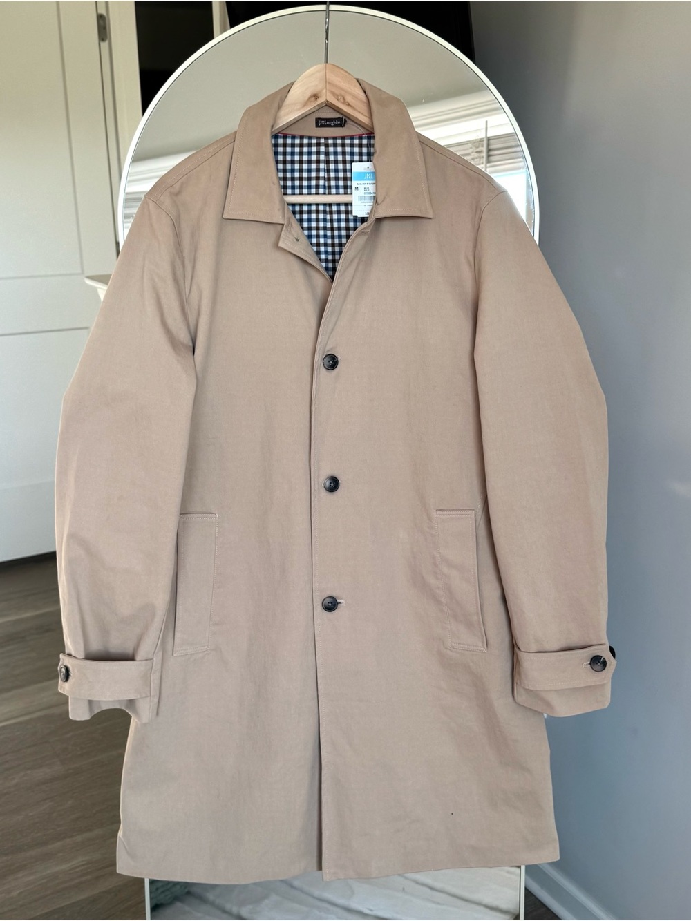 NWT J. McLaughlin Banks Car Coat in Beige